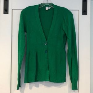 VILA Milano Kelly Green Button Down Cardigan M